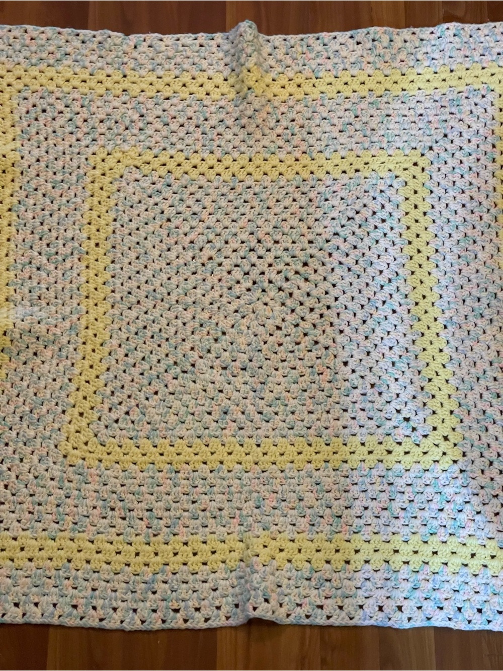 Hand crocheted baby blanket